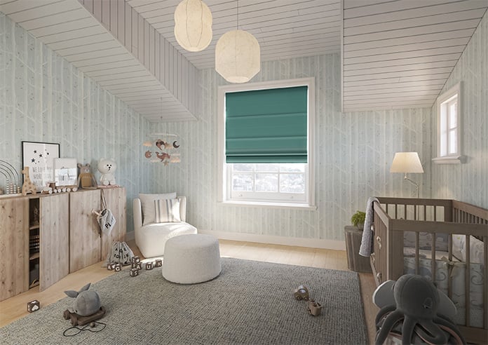 Stamford, Peacock - Twist&Fit Roman Blind - Image 7